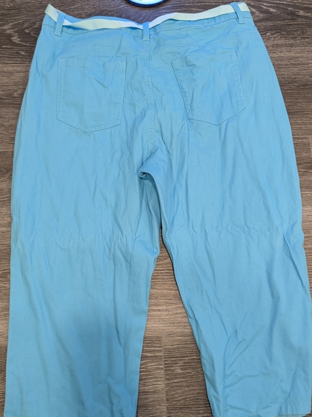 Basic Editions Light Blue Drawstring Chinos - Picture 4 of 8